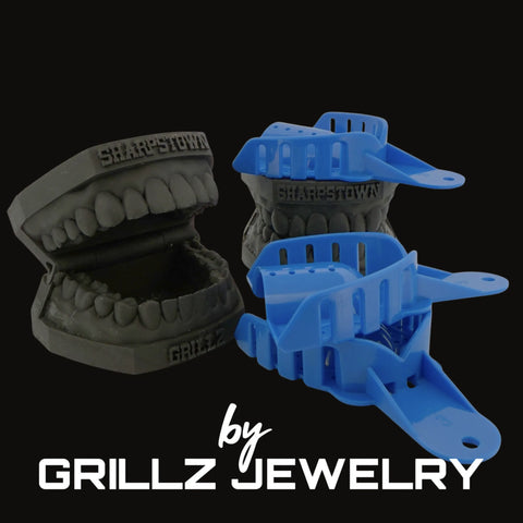 Complete dental mold kit for custom grillz - includes putty, trays, and instructions