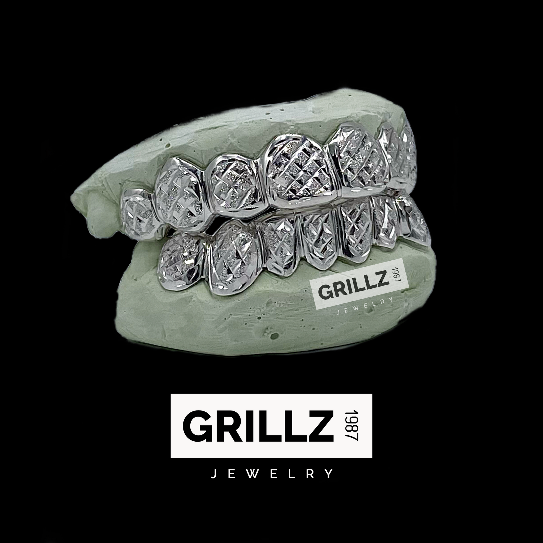 シン　ICON グリルズ Grillz | Shiny Diamond Frames Cuts Grillz – Grillz Jewelry