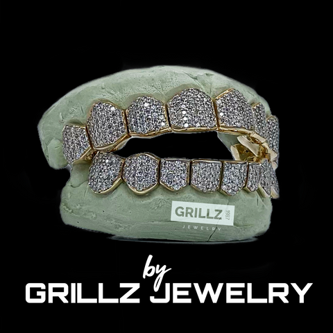 Indulge in the luxury of custom-made gold grillz, handcrafted with care and attention to detail
